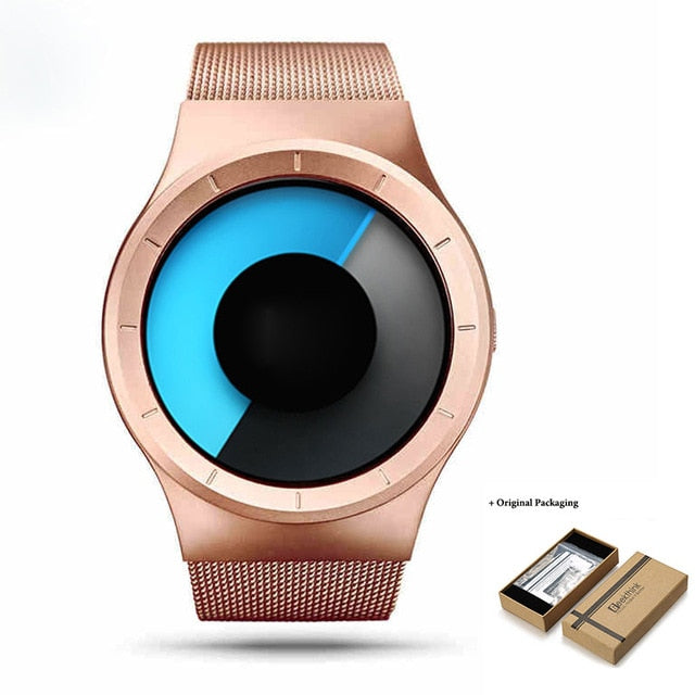 Men's Casual Party Watch. Cool Neon Quartz Steel Mesh Watch. WickedYo
